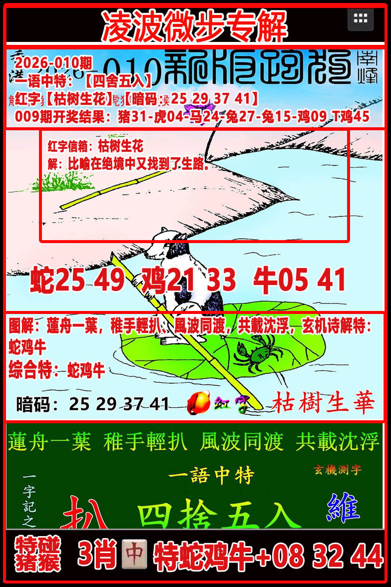 010期凌波微步专解跑狗[图]