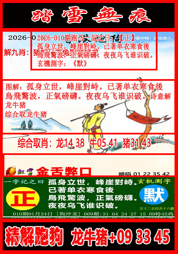 010期踏雪无痕解跑狗[图]